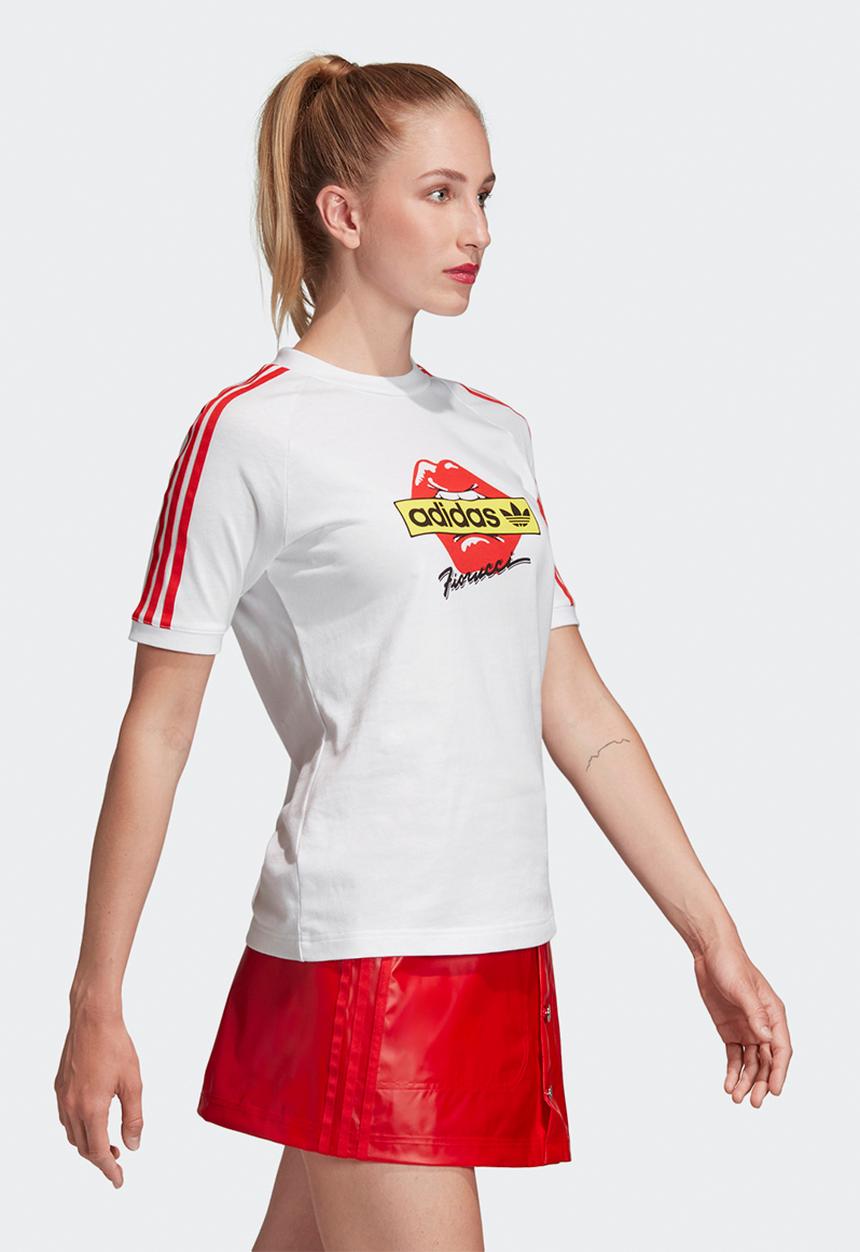 adidas Originals - Kiss tee - white & red