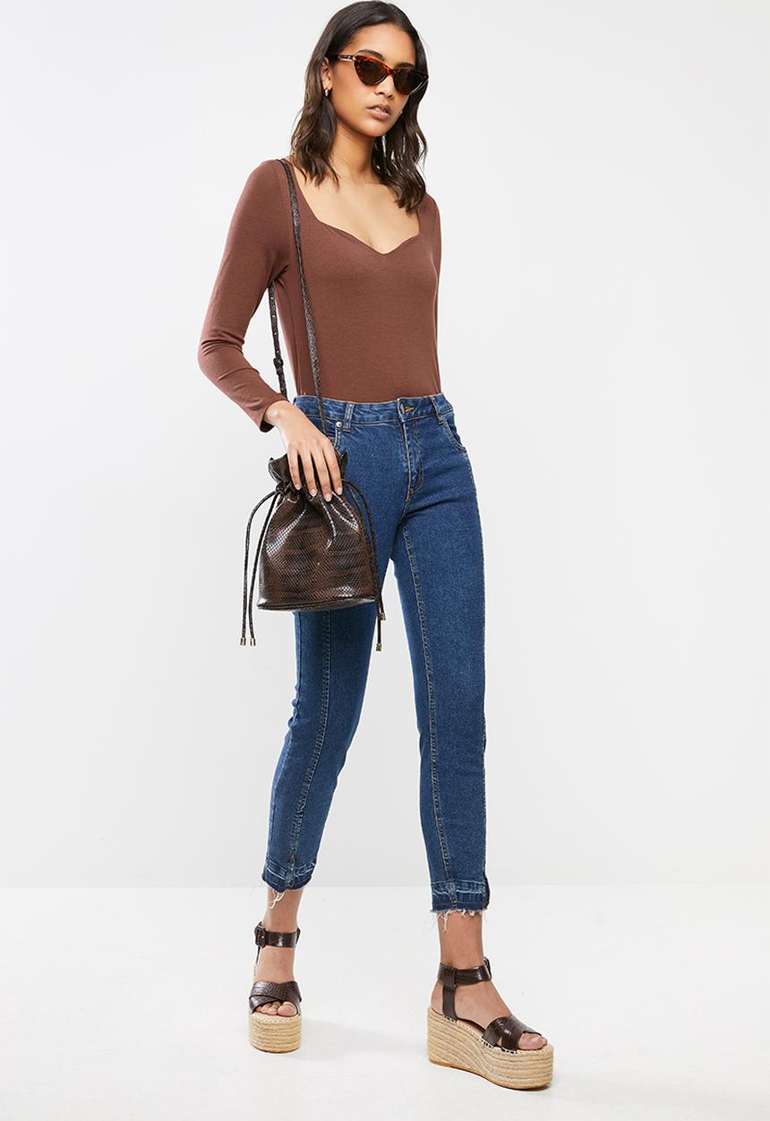 Vero Moda - Panda sweetheart 7/8 top - brown