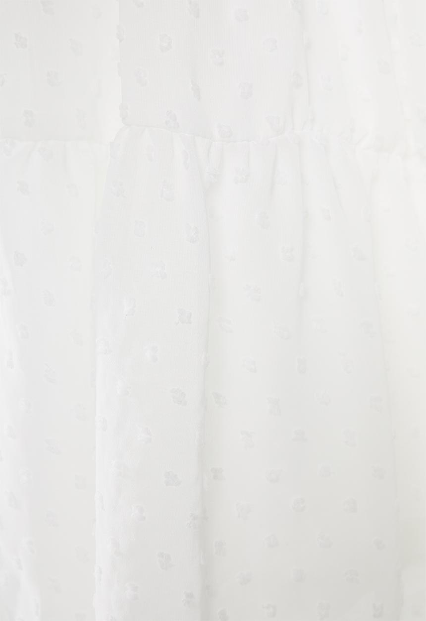 Blake - Chiffon tiered mini skirt - ivory