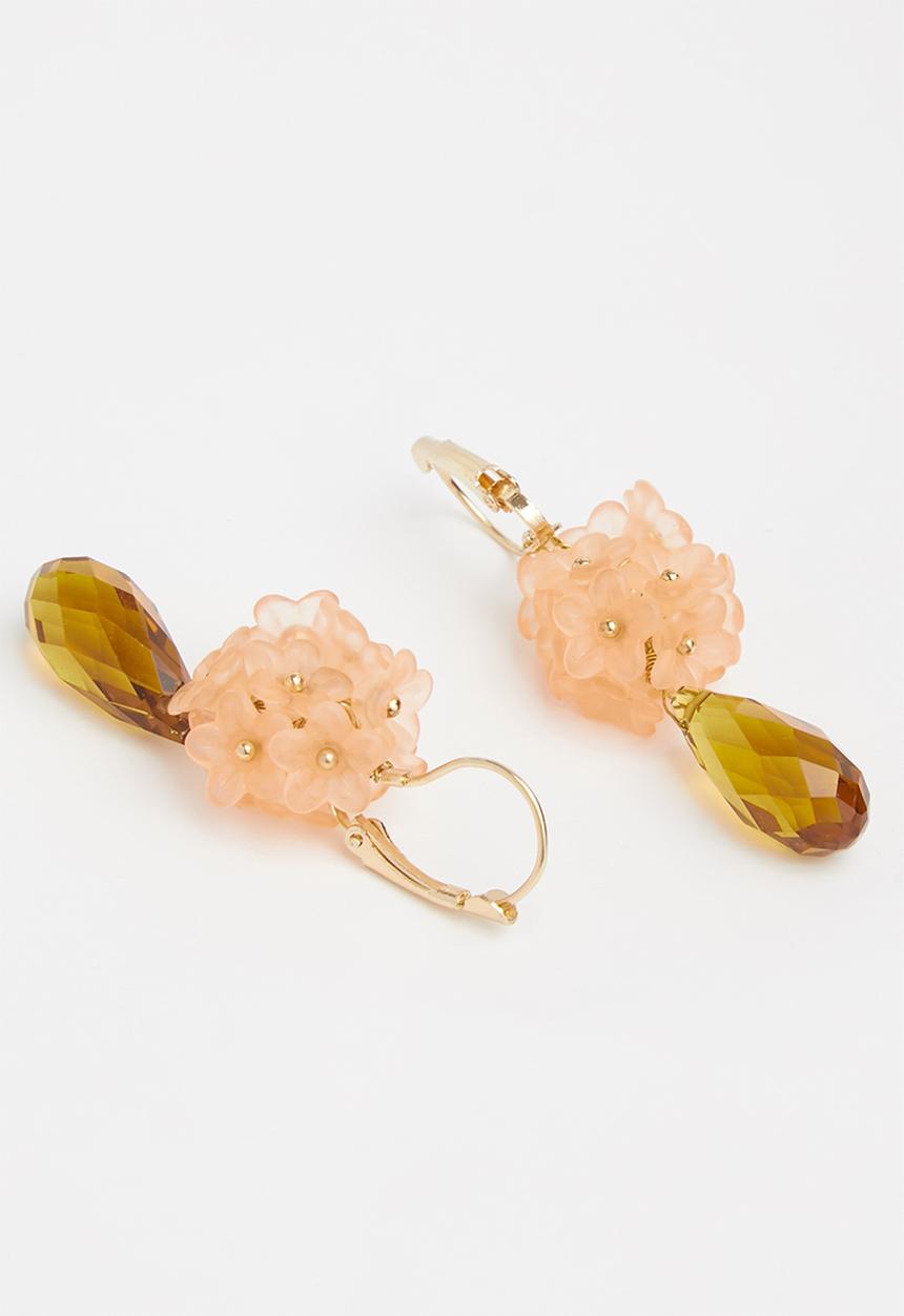 Superbalist - Flower drop earrings - orange