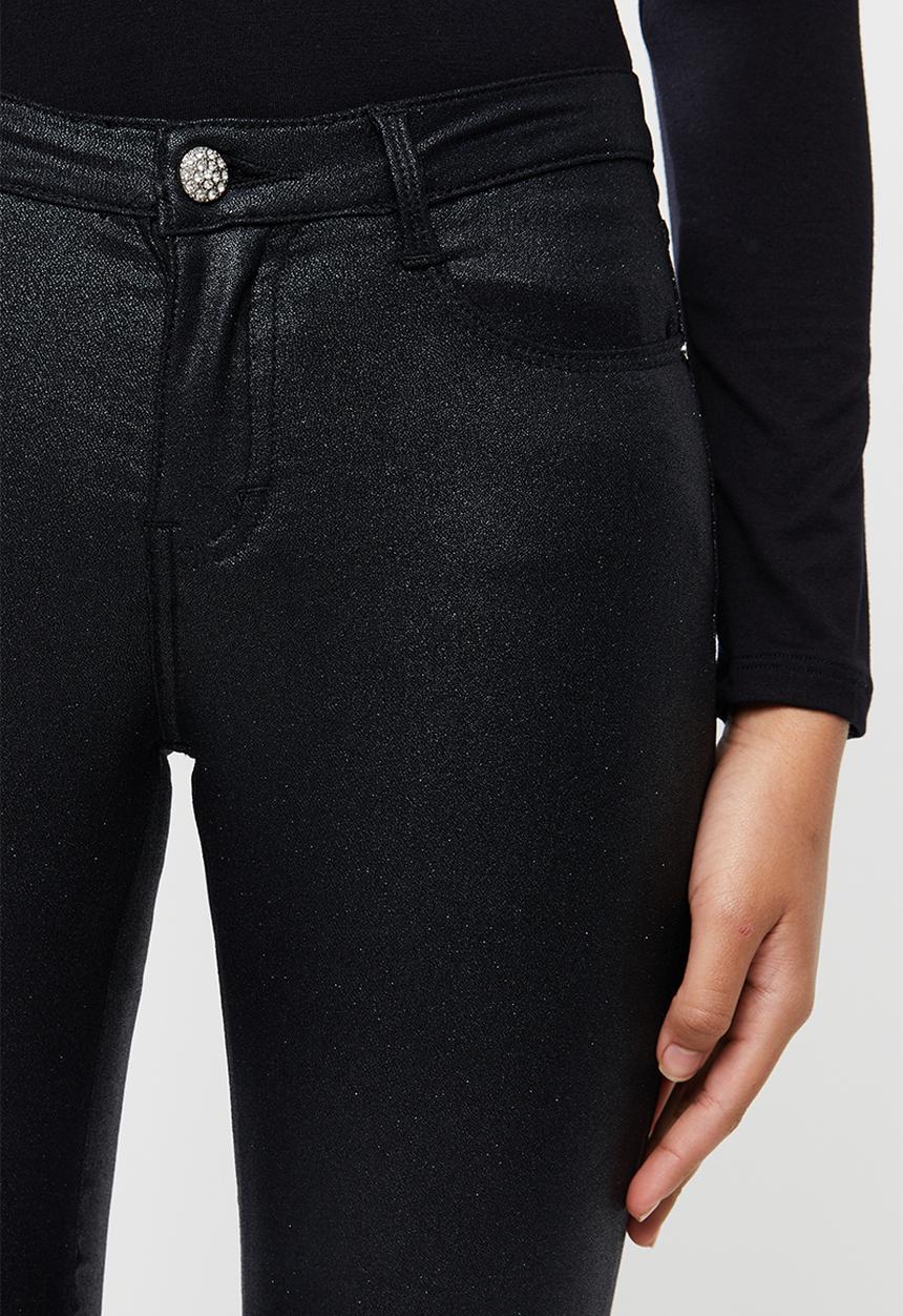 SISSY BOY - Jon jon sparkle stretch denim - black