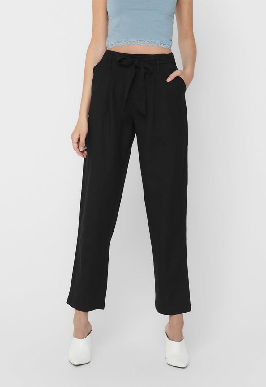 ONLY - Viva life belt pants - black
