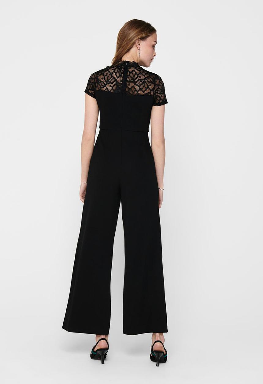 ONLY - Monna short sleeve jumpsuit - black