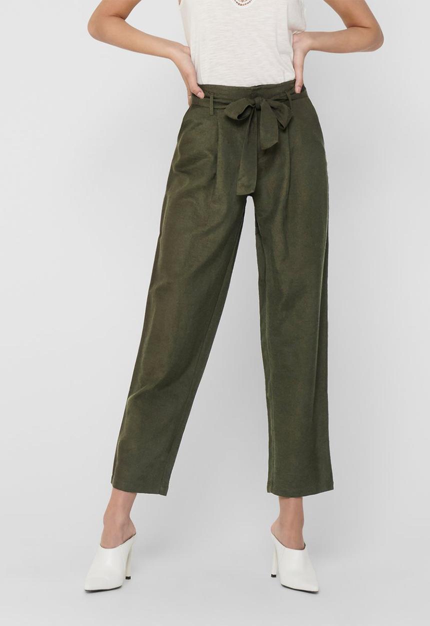 ONLY - Viva life belt pants - khaki