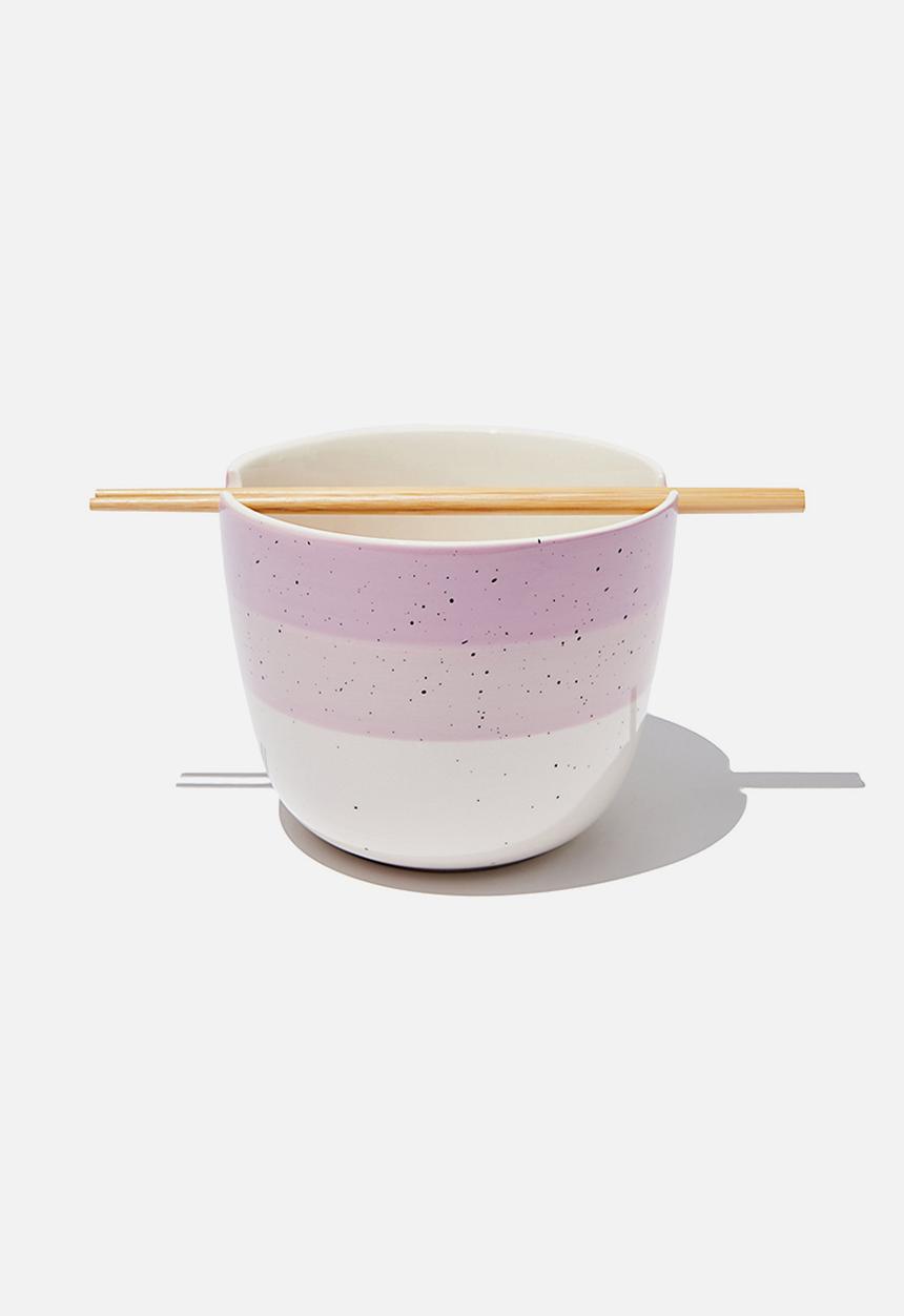 Typo - Novelty noodle bowl - pink 