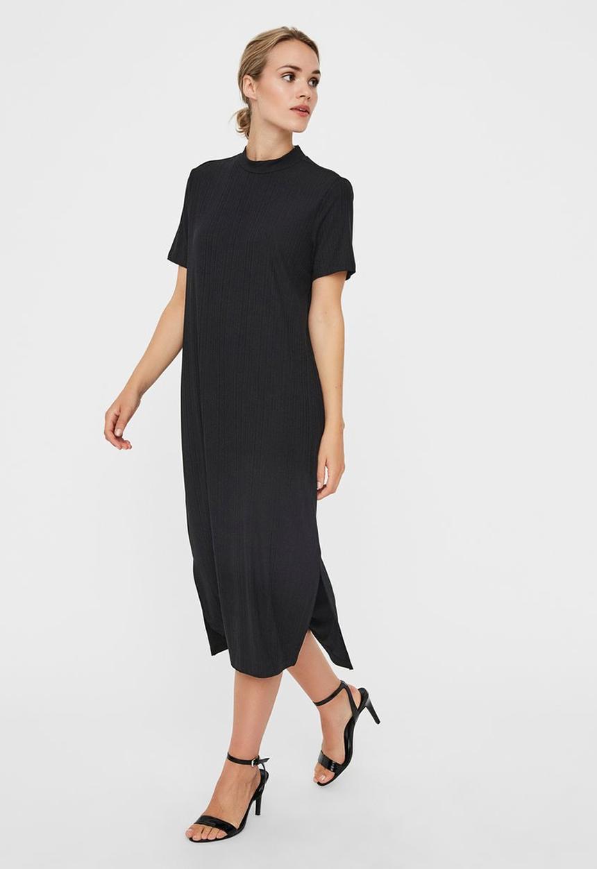 Vero Moda - Ketti midi dress - black