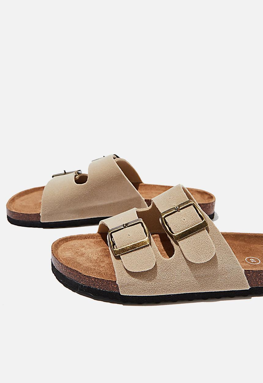 Cotton On - Rex double buckle slide  - neutral 