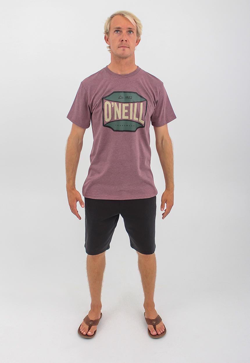 O'Neill - Trademark short sleeve tee - burgundy melange