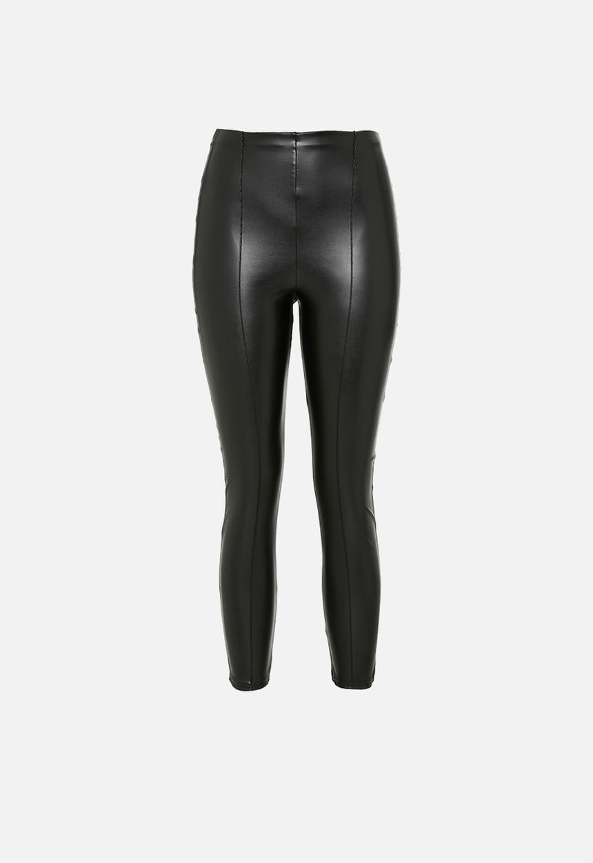 Missguided - Petite pintuck legging - black