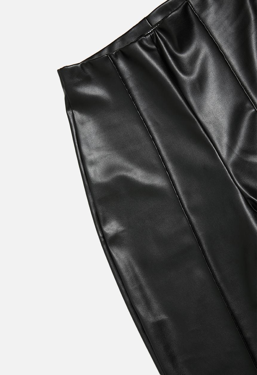 Missguided - Petite pintuck legging - black
