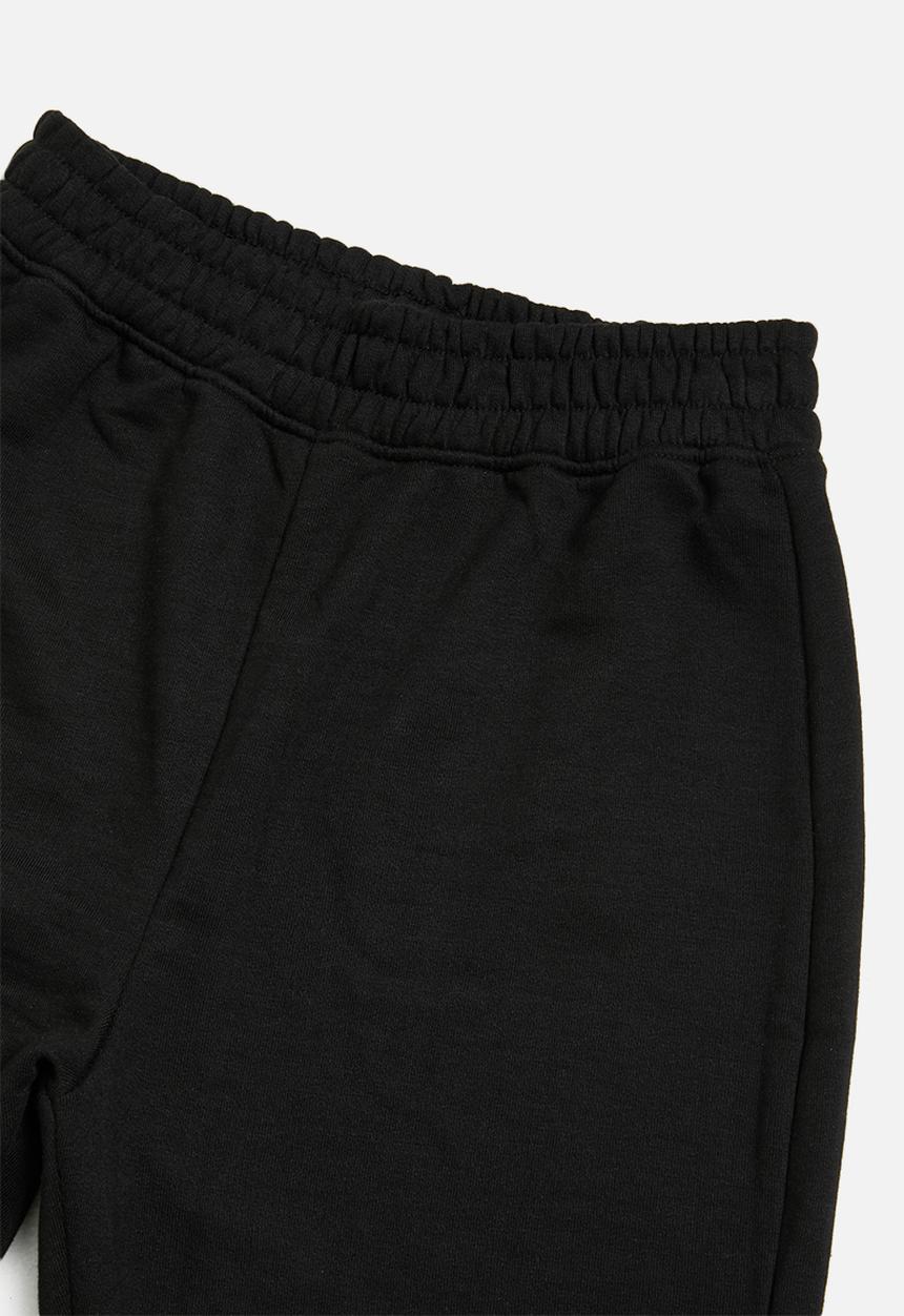 Missguided - Petite crop sweat jogger coord - black