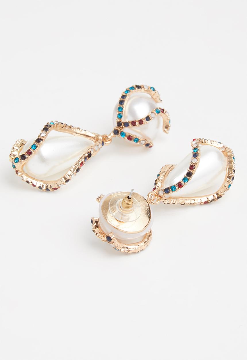 Superbalist - Lynn faux pearl studs - multi