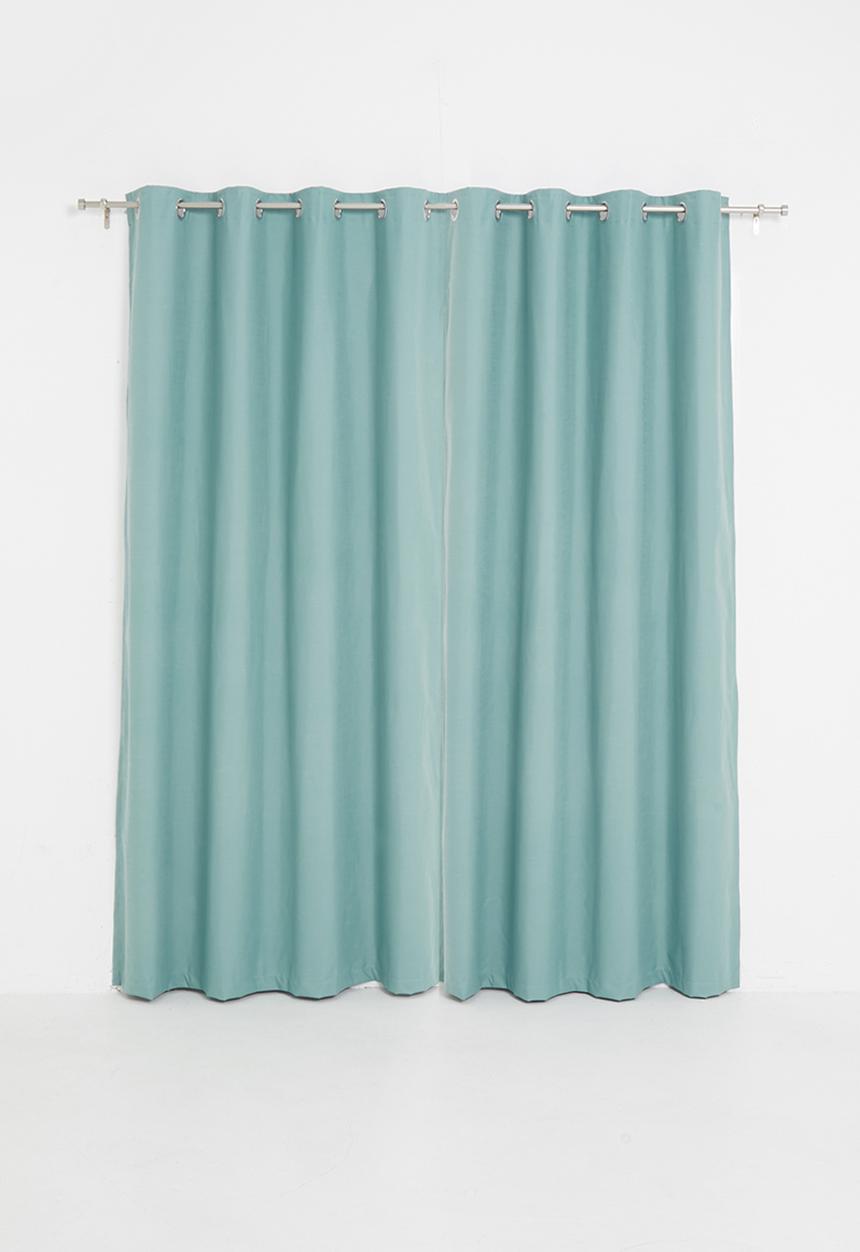 Sixth Floor - Eyelet cross-linen 100% blockout - blue