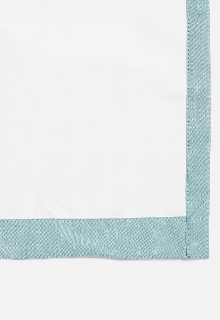 Sixth Floor - Eyelet cross-linen 100% blockout - blue