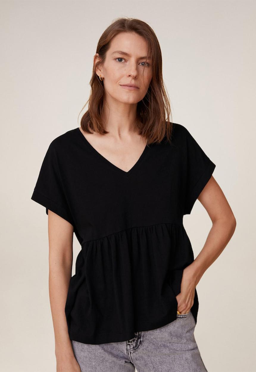 MANGO - T-shirt vikydoll - black