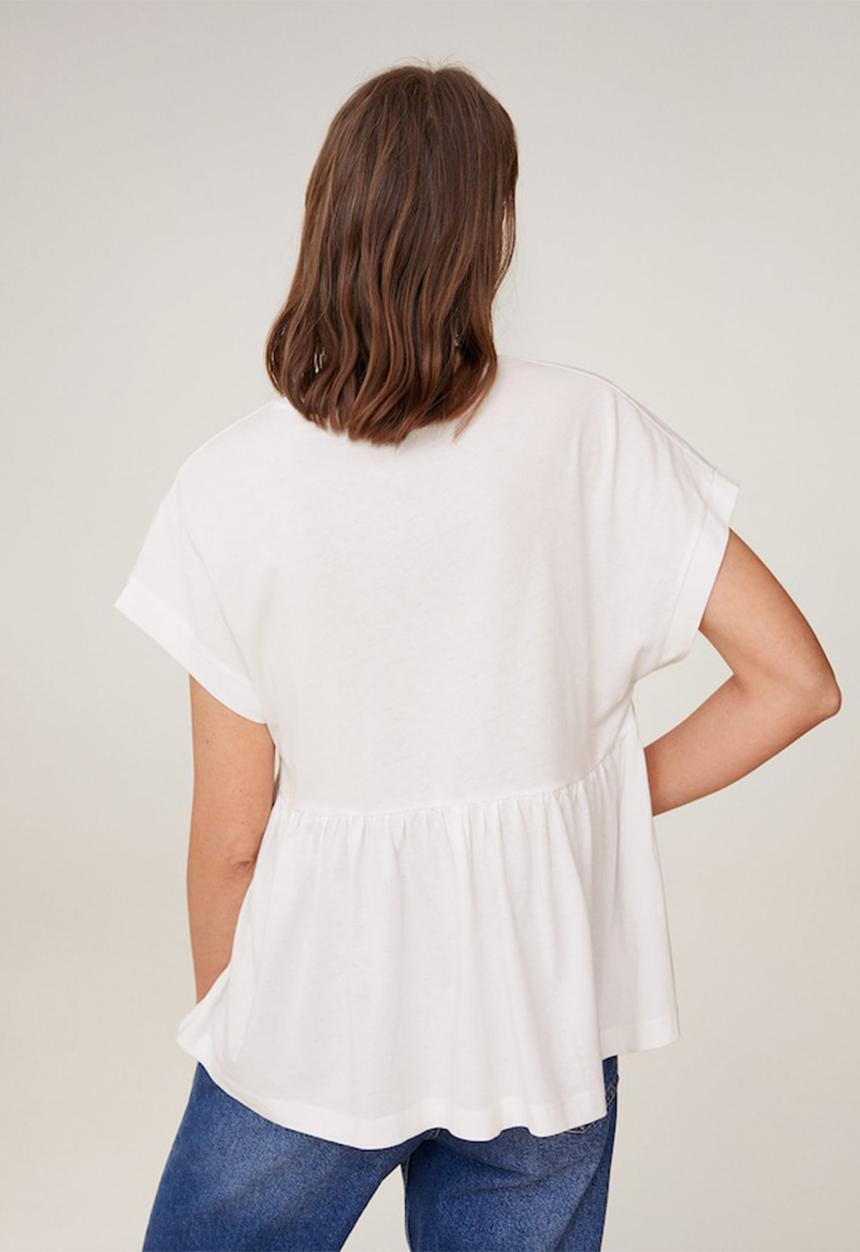 MANGO - T-shirt vikydoll - white