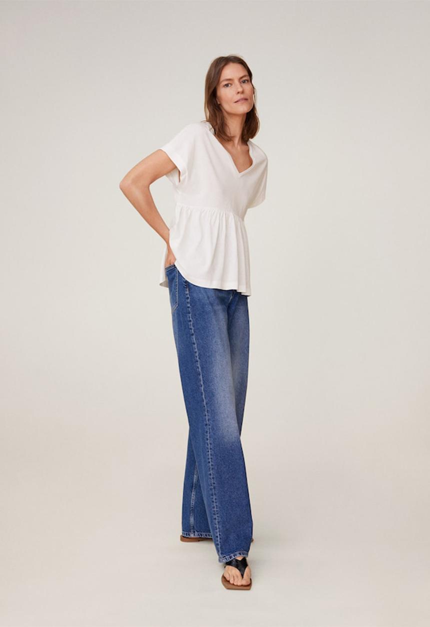 MANGO - T-shirt vikydoll - white