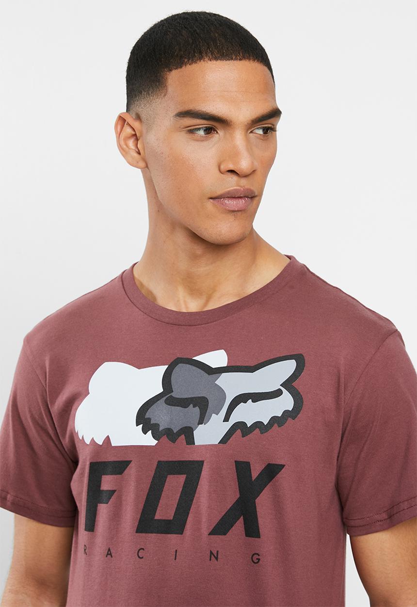 Fox - Chromatic short sleeve tee - burgundy