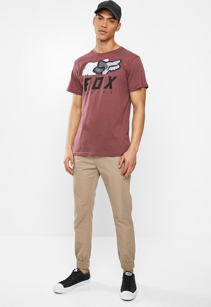 Fox - Chromatic short sleeve tee - burgundy
