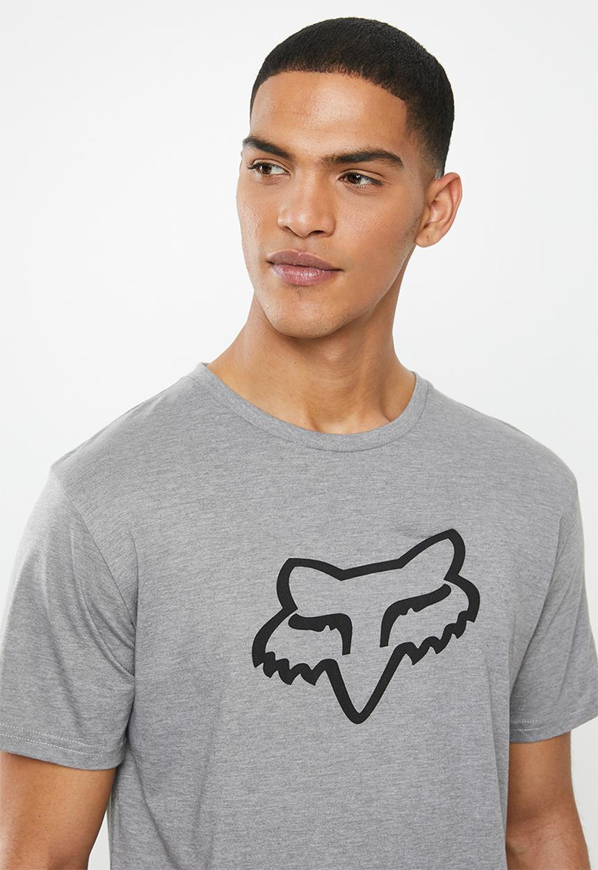 Fox - Legacy fox head short sleeve tee - grey
