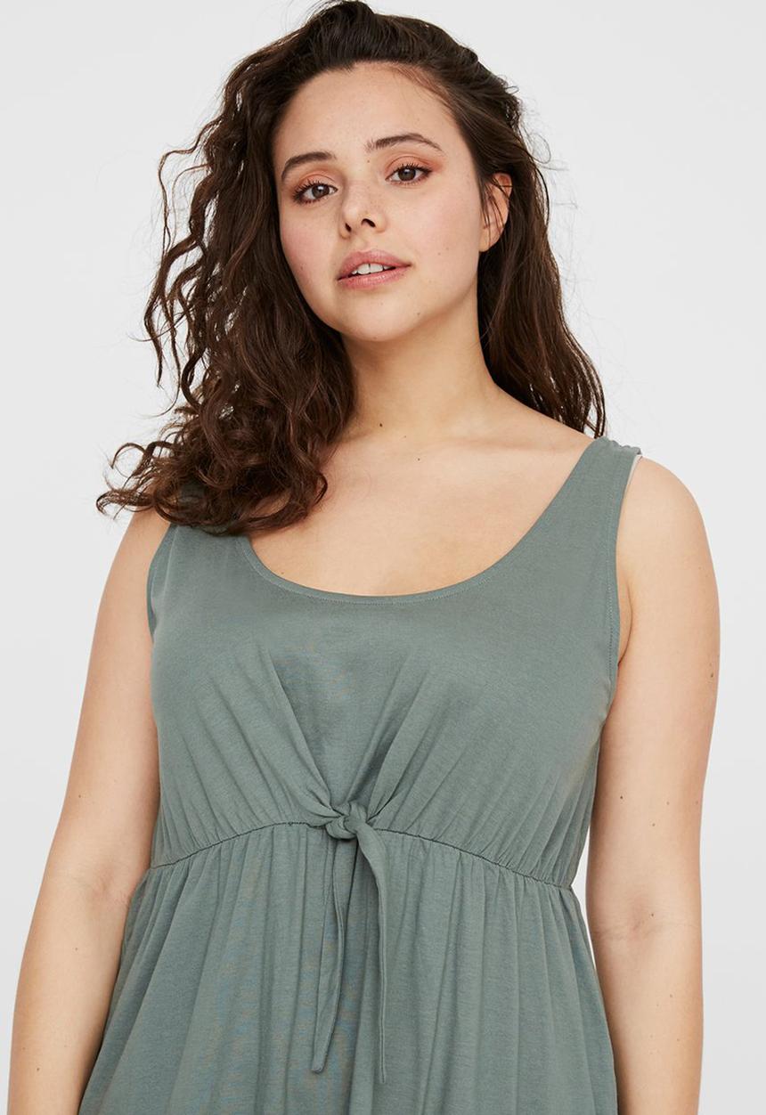 Vero Moda - Boll below knee dress - green