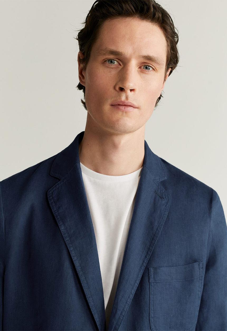 MANGO - Bislave blazer - navy