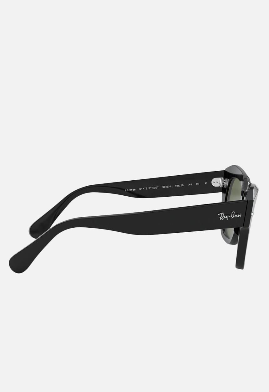 Ray-Ban - State street sunglasses 49mm - black & green