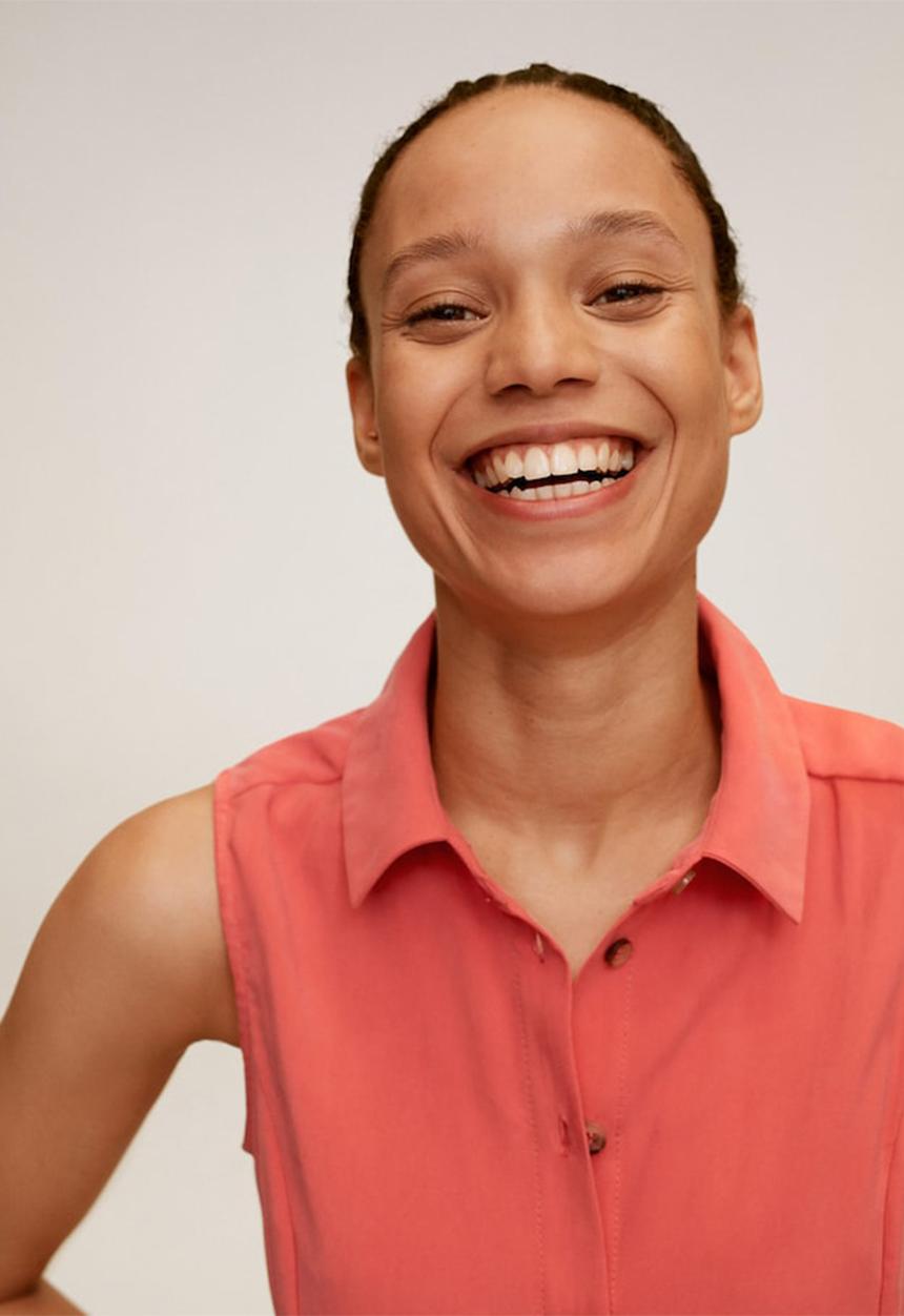 MANGO - Dress bowie - coral