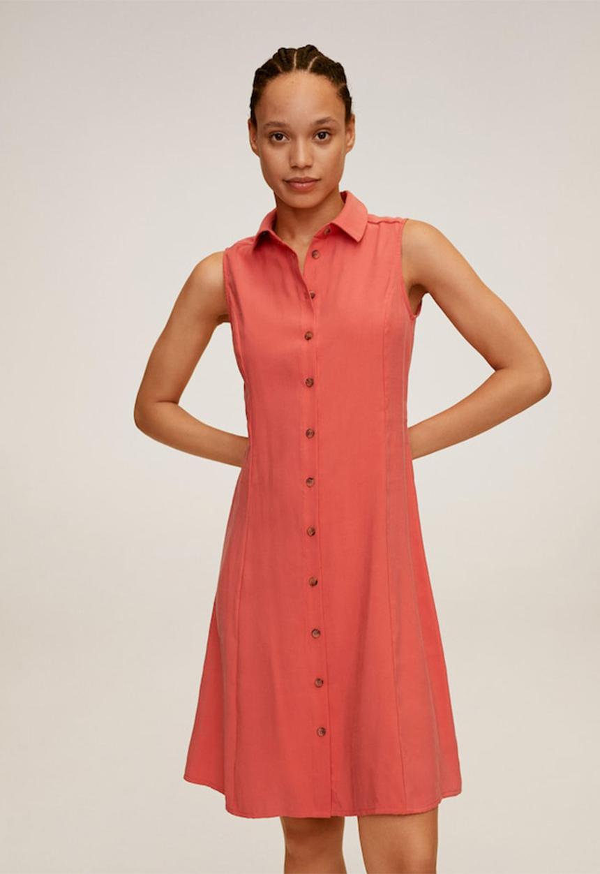 MANGO - Dress bowie - coral