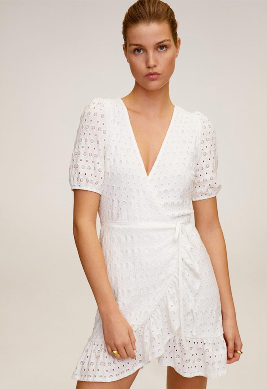 MANGO - Dress pilar - white