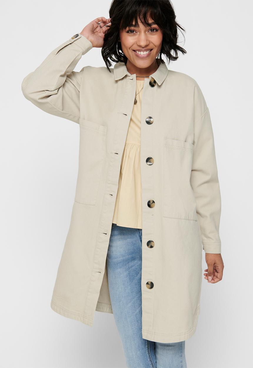 Jacqueline de Yong - Slam worker pocket shirt - beige 