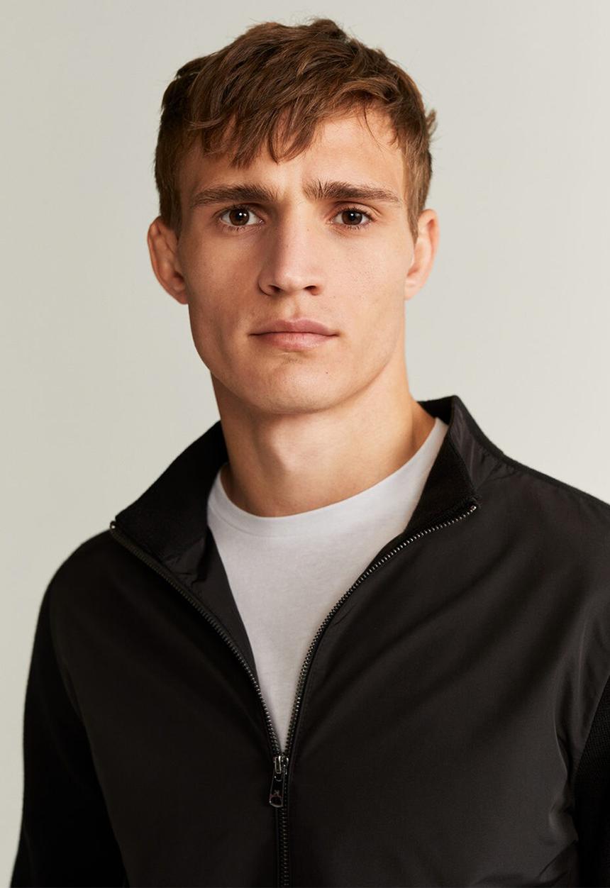 MANGO - Mayfair contrast fabricated Jacket