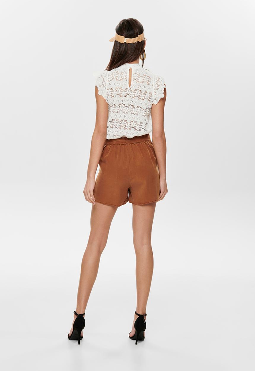 Jacqueline de Yong - Blond short sleeve top - cream 