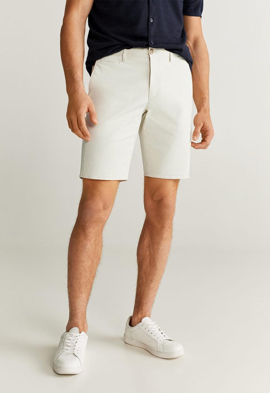 MANGO - Bermuda gracia shorts - grey