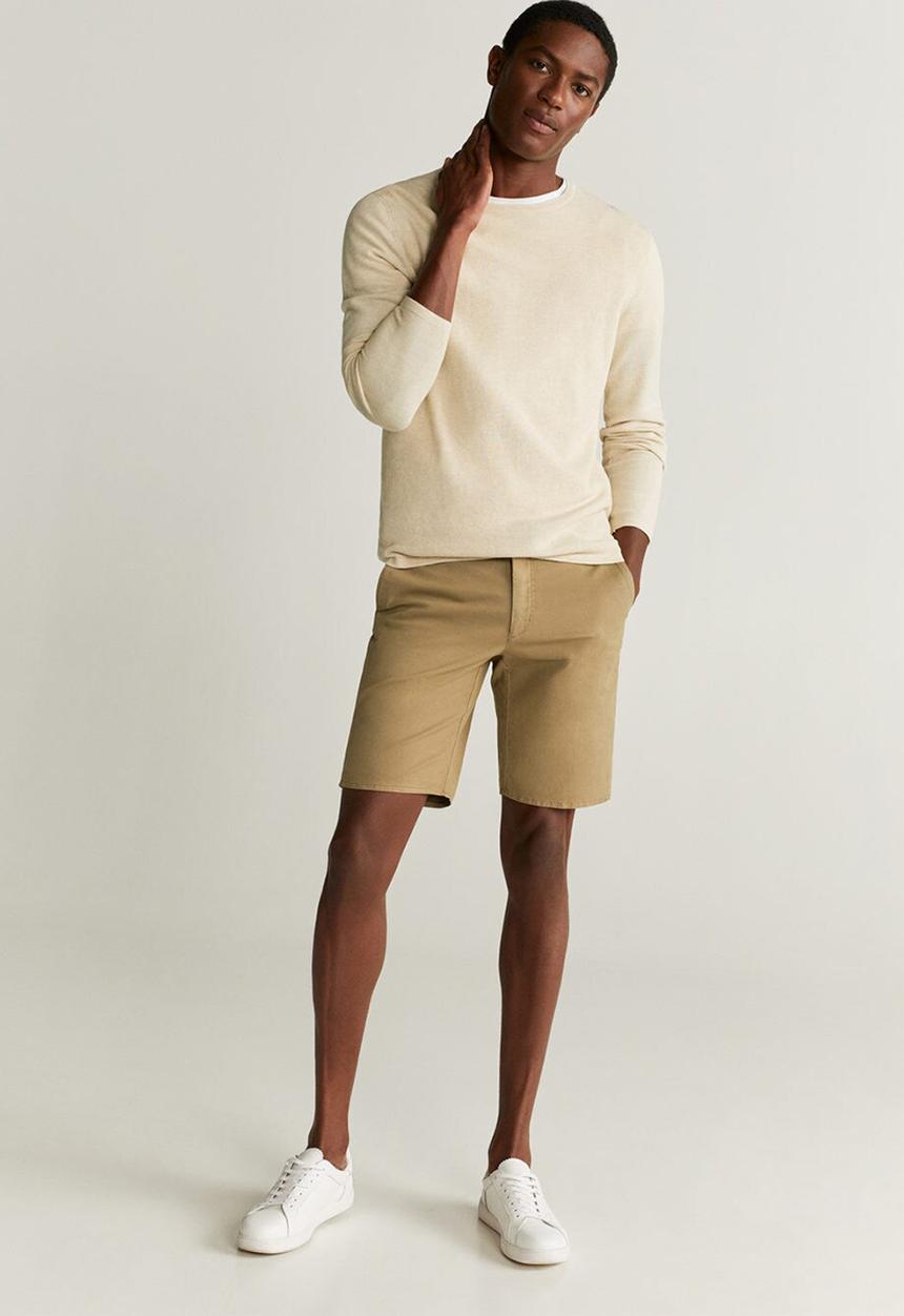 MANGO - Bermuda gracia shorts - brown