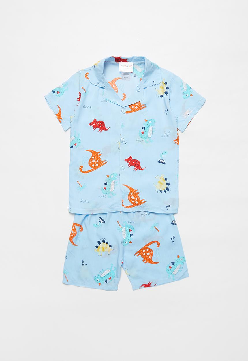 Pop Candy - Boys woven pj set - blue