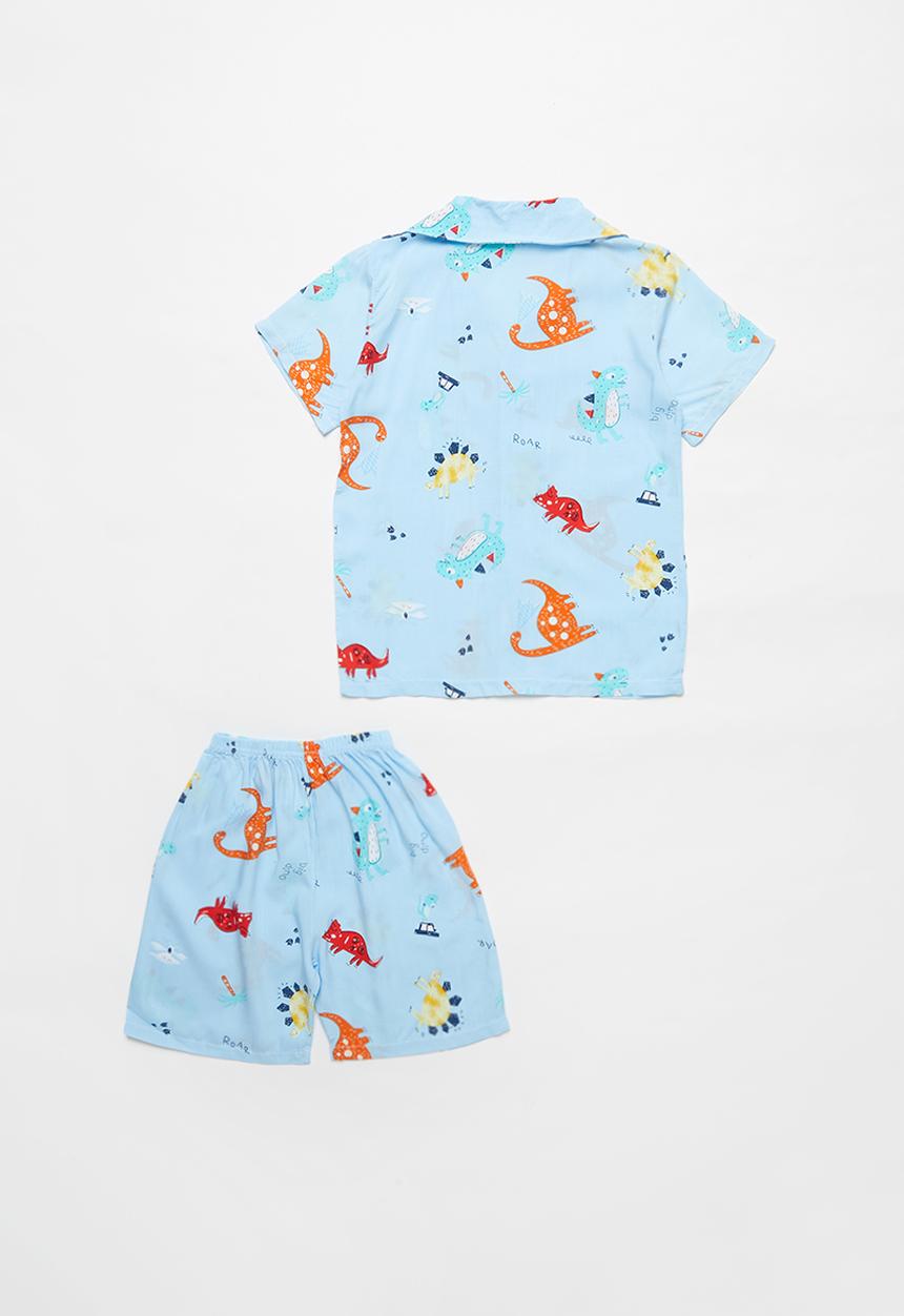 Pop Candy - Boys woven pj set - blue