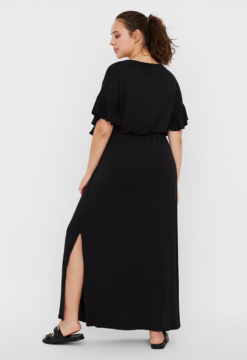 Vero Moda - Plus donna batwing sleeve maxi dress - black