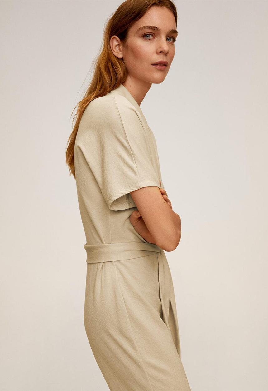 MANGO - Jumpsuit thalia - light beige
