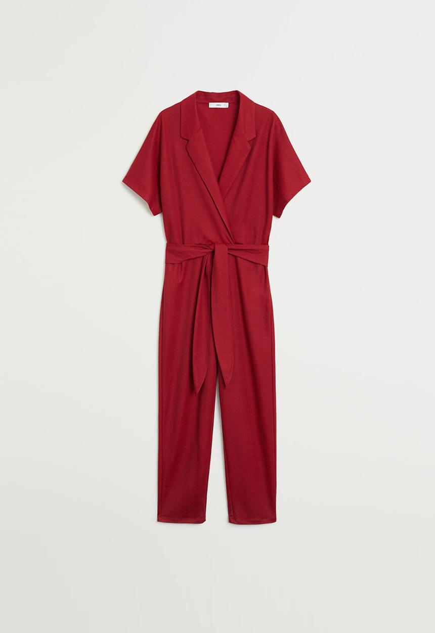 MANGO - Jumpsuit thalia - dark red