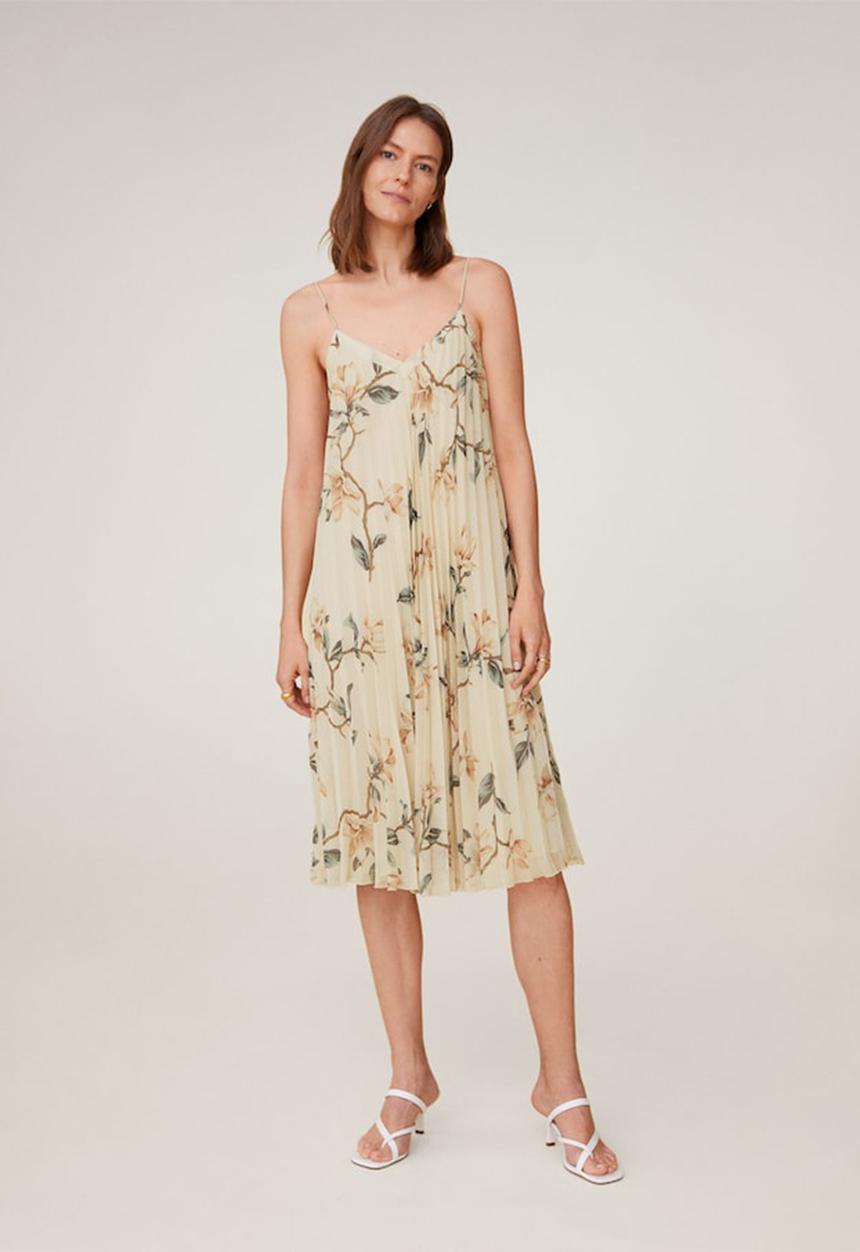 MANGO - Dress vainica - neutral 