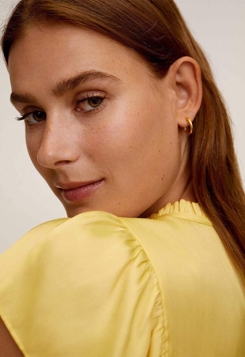 MANGO - Blouse fulplit - yellow