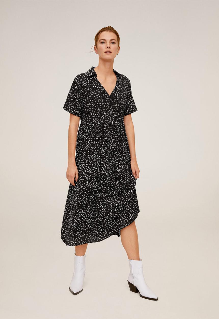 MANGO - Dress phoebe - black