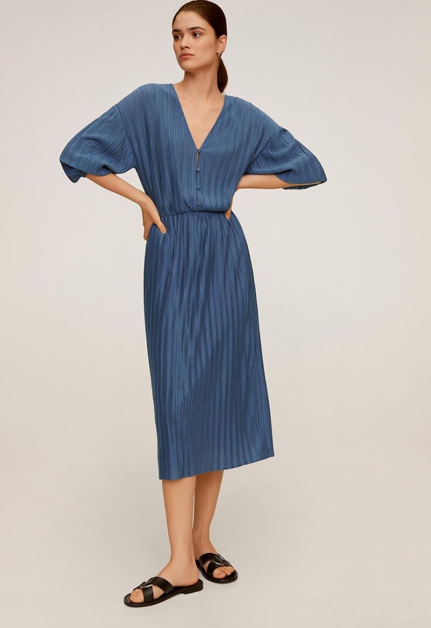 MANGO - Velito dress - blue