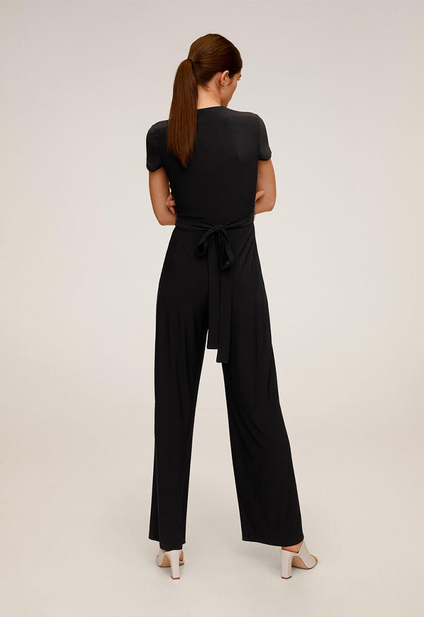 MANGO - Jumpsuit palm - black