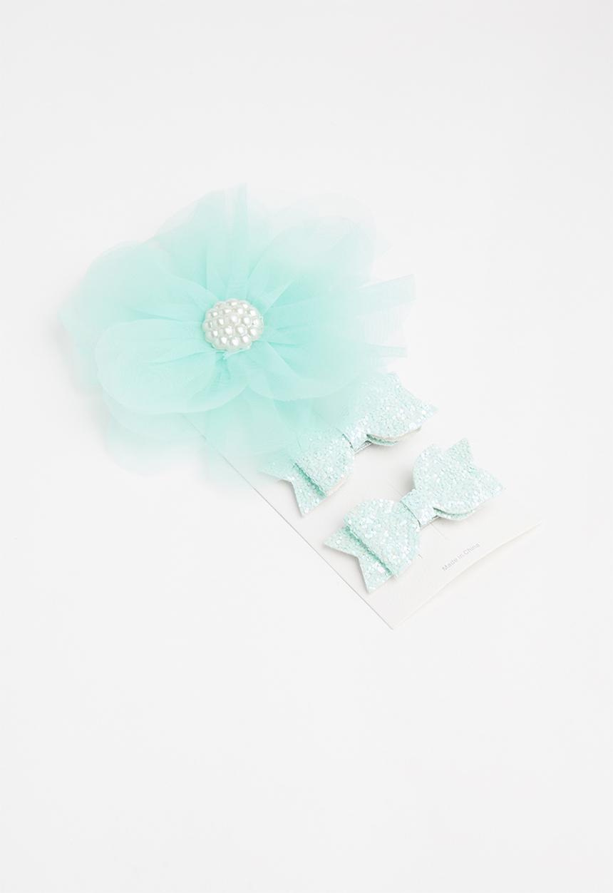 Pop Candy - 2 pack girls hair clips - turquoise