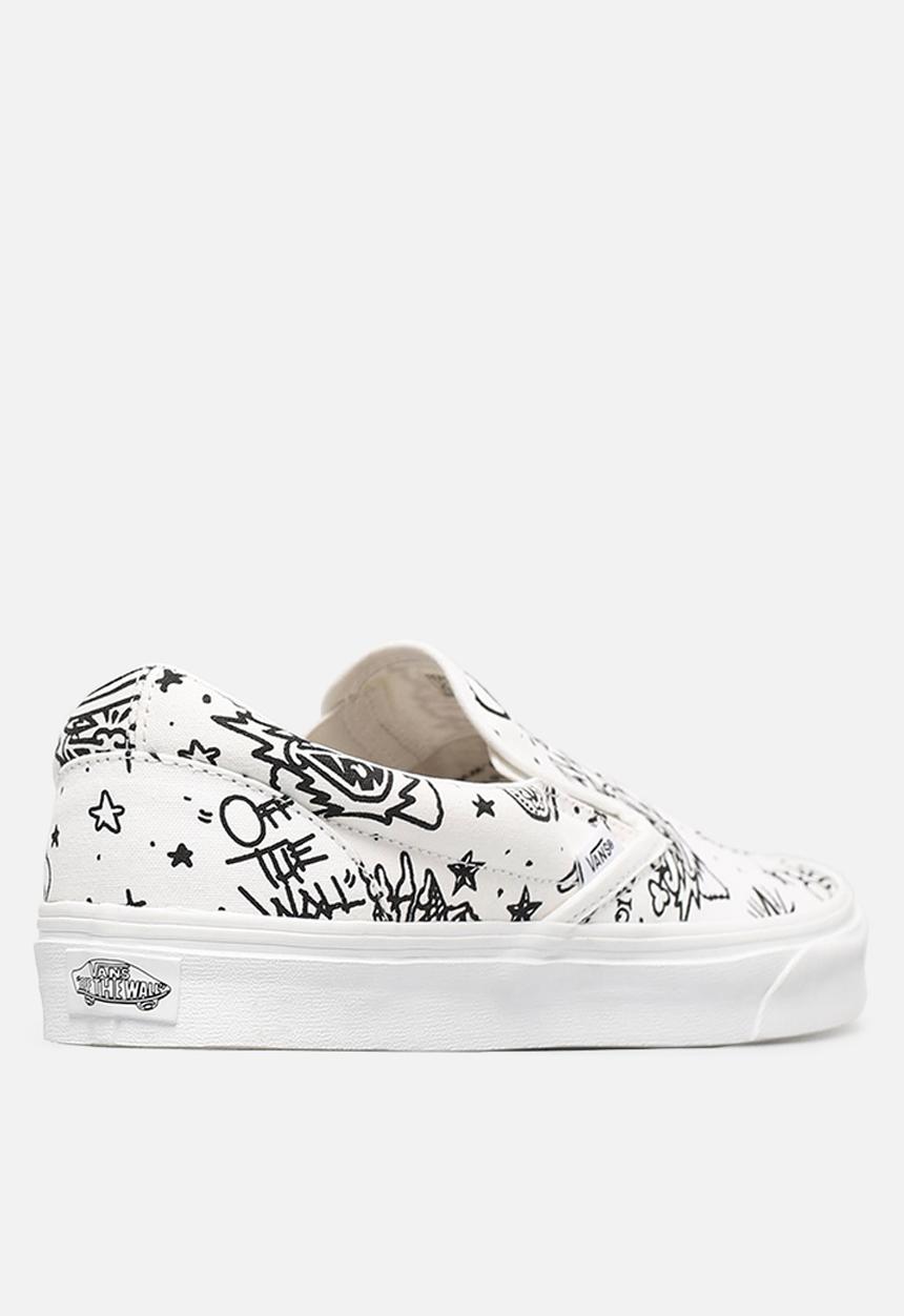 Vans - Classic Slip-On - (u-color) tattoo/true white