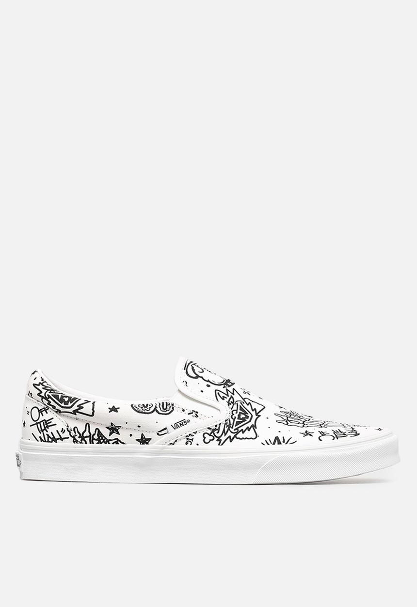 Vans - Classic Slip-On - (u-color) tattoo/true white