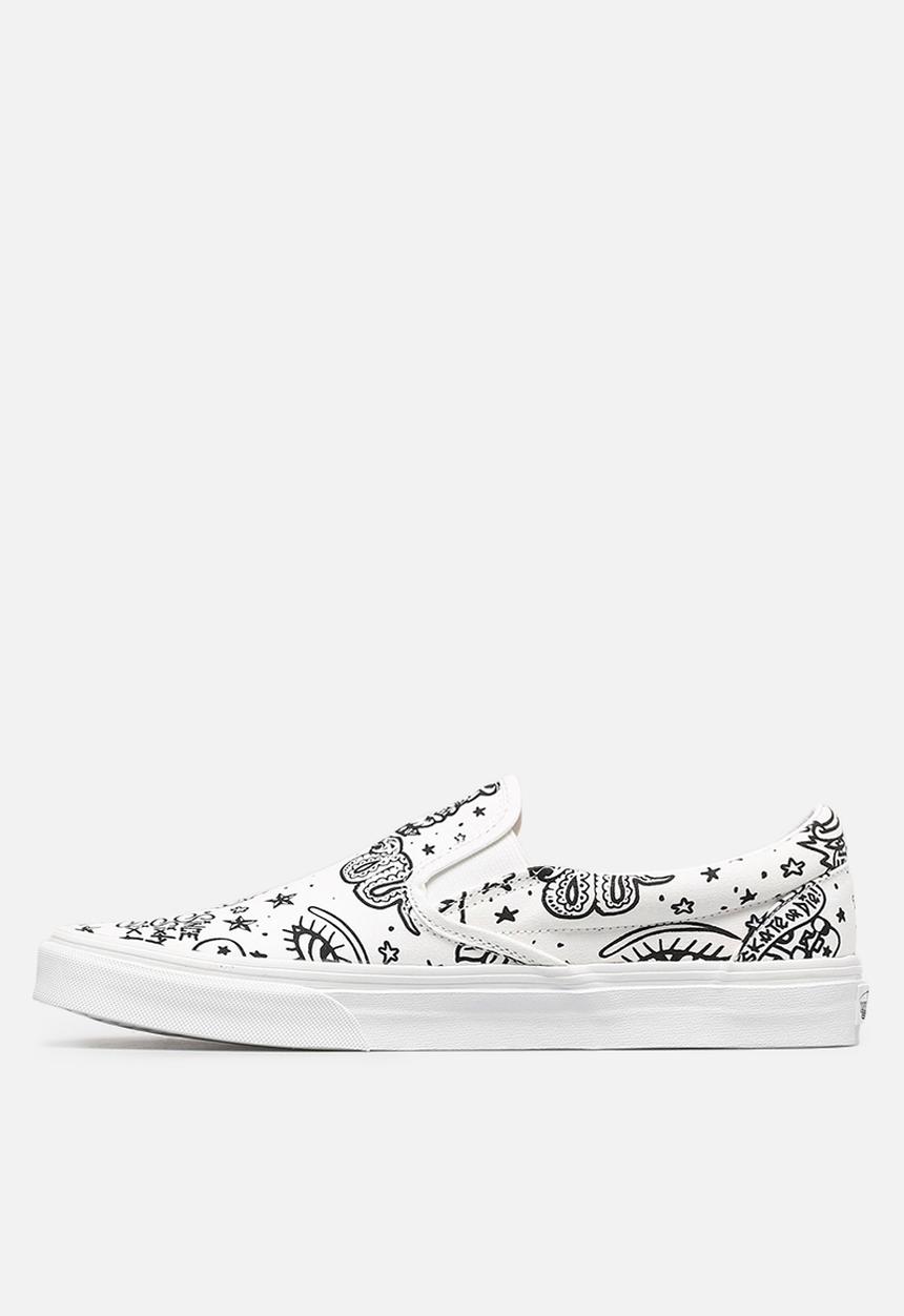Vans - Classic Slip-On - (u-color) tattoo/true white