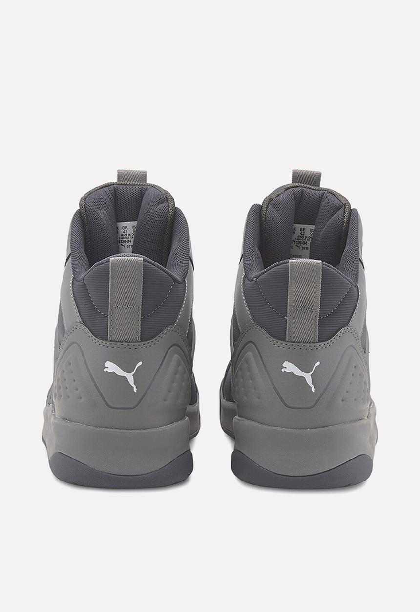 PUMA - Puma backcourt mid - dark shadow-ebony-ultra gray-puma white-puma silver
